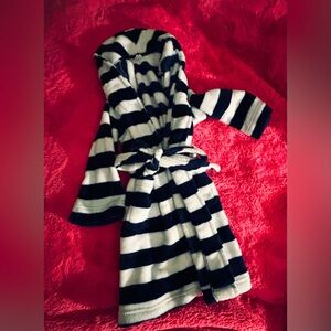 Striped Navy and White bath robe for boys